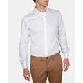 Abelard - Slim Fit Non Iron Twill French Cuff Shirt - Shirts & Polos (WHITE) Slim Fit Non-Iron Twill French Cuff Shirt