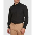 Abelard - Slim Fit 4 Way Stretch Shirt - Shirts & Polos (BLACK) Slim Fit 4-Way Stretch Shirt