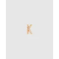 FAIRLEY - Letter Stud K - Jewellery (Gold) Letter Stud - K
