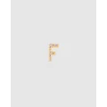 FAIRLEY - Letter Stud F - Jewellery (Gold) Letter Stud - F