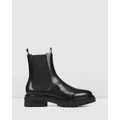 Jo Mercer - Bloom Flat Ankle Boots - Boots (BLACK LEATHER) Bloom Flat Ankle Boots