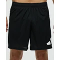 adidas Performance - Train Essentials Logo Training Shorts - Shorts (Black & White) Train Essentials Logo Training Shorts