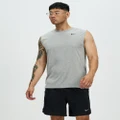 Nike - Legend Sleeveless Fitness T Shirt - Muscle Tops (Tumbled Grey, Flt Silver, Heather & Black) Legend Sleeveless Fitness T-Shirt