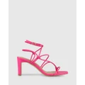 Siren - Kilby Block Heel Sandals - Sandals (Hot Pink Leather) Kilby Block Heel Sandals