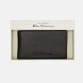 Ben Sherman - Slim L Fold Wallet - Wallets (BLACK/NAVY) Slim L-Fold Wallet