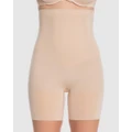 Spanx - On Core High Waisted Mid Thigh Shorts - Lingerie (Nude) On Core High-Waisted Mid-Thigh Shorts