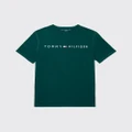 Tommy Hilfiger Adaptive - Adaptive Mens Sensory Logo T Shirt - T-Shirts & Singlets (HUNTER) Adaptive Mens Sensory Logo T-Shirt