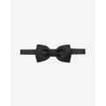Calibre - Italian Silk Bow Tie - Ties (Black) Italian Silk Bow Tie