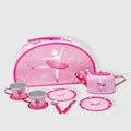Pink Poppy - Butterfly Ballet Tin Tea Set - Accessories (Pink) Butterfly Ballet Tin Tea Set
