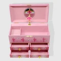 Pink Poppy - Butterfly Ballet Medium Musical Jewellery Box - All toys (Pink) Butterfly Ballet Medium Musical Jewellery Box