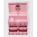 Pink Poppy - Butterfly Ballet Medium Musical Jewellery Box - All toys (Pink) Butterfly Ballet Medium Musical Jewellery Box