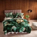 Linen House - Retreat Quilt Cover Set - Home (Green) Retreat Quilt Cover Set