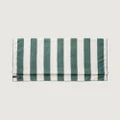 Kathmandu - Microfibre Extra Large Compact Lightweight Quick Drying Soft Towel - Gym Towels (Silver Grey/Dark Spruce Stripe) Microfibre Extra Large Compact Lightweight Quick Drying Soft Towel