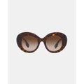 Burberry - 0BE4370U Sunglasses - Sunglasses (Dark Havana) 0BE4370U Sunglasses