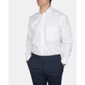 Abelard - Classic Fit Non Iron Twill Shirt - Shirts & Polos (WHITE) Classic Fit Non-Iron Twill Shirt