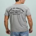 Deus Ex Machina - Tokyo Tee - Short Sleeve T-Shirts (Grey) Tokyo Tee