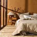 Linen House - Hemp Triblend Quilt Cover Set - Home (Ochre) Hemp Triblend Quilt Cover Set