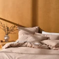 Linen House - Hemp Triblend Quilt Cover Set - Home (Rust) Hemp Triblend Quilt Cover Set