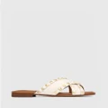 Wittner - Calabria Leather Flat Sandals - All Pumps (White) Calabria Leather Flat Sandals