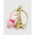 Claris The Chicest Mouse In Paris By Pink Poppy - Claris Fashion Charm Ring - Novelty Gifts (Gold) Claris Fashion Charm Ring