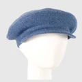 Max Alexander - European Made Soft Wool Beret Cap - Headwear (Denim) European Made Soft Wool Beret Cap