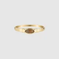 HOUSE OF SLANI - Stackable Gold Filled Gem Ring - Jewellery (Gold) Stackable Gold Filled Gem Ring