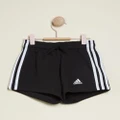 adidas Sportswear - Essentials Big Logo Shorts Teens - Shorts (Black & White) Essentials Big Logo Shorts - Teens