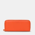 Florence - Mimi Orange Leather Wallet - Wallets (Orange) Mimi Orange Leather Wallet