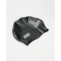 Zoggs - Easy Fit Silicone Cap - Swim Caps (Black) Easy Fit Silicone Cap