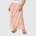 Cools Club - Slip Midi Skirt - Skirts (Tie Dye) Slip Midi Skirt
