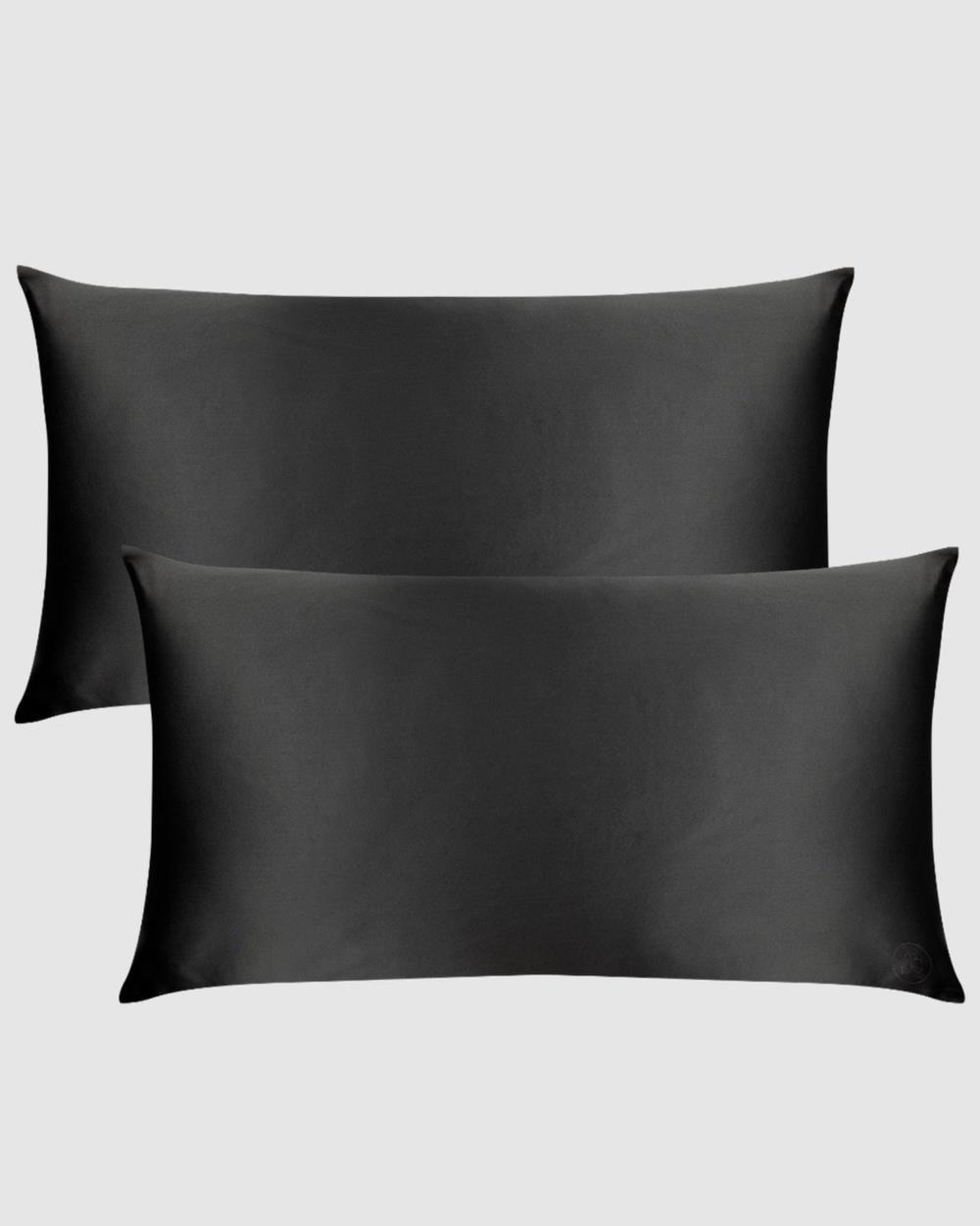 The Goodnight Co. - King Size Twin Set Silk Pillowcase - Sleep (Charcoal) King Size Twin Set Silk Pillowcase