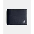 Volcom - Slim Stone Wallet - Wallets (Black) Slim Stone Wallet