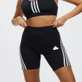 adidas Sportswear - Future Icons 3 Stripe Bike Shorts - Shorts (Black) Future Icons 3-Stripe Bike Shorts