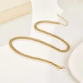Mestige - 18K Gold Plated Esme Curb Chain Necklace - Jewellery (Gold) 18K Gold Plated Esme Curb Chain Necklace