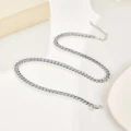 Mestige - Silver Plated Esme Curb Chain Necklace - Jewellery (Silver) Silver Plated Esme Curb Chain Necklace