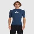 Quiksilver - Mens All Time Short Sleeve Rash Vest - Swimwear (INSIGNIA BLUE) Mens All Time Short Sleeve Rash Vest