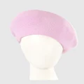 Max Alexander - European Made Pink Soft Wool Beret - Headwear (Pink) European Made Pink Soft Wool Beret