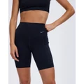 Nike - Go Firm Support High Waisted 8" Biker Shorts - 1/2 Tights (Black) Go Firm-Support High-Waisted 8" Biker Shorts