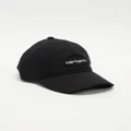 Carhartt - Canvas Script Cap - Headwear (Black & White) Canvas Script Cap