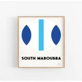 Clubbies Prints - 'South Maroubra' - Home (Blue) 'South Maroubra'