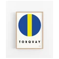 Clubbies Prints - 'Torquay' - Home (Navy) 'Torquay'