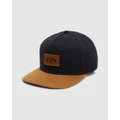 Billabong - Stacked Snapback Cap For Men - Headwear (BLACK/TAN) Stacked Snapback Cap For Men