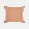 Linen House - Nimes Pure Linen European Pillowcase - Home (Clay) Nimes Pure Linen European Pillowcase