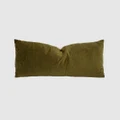 Bambury - Velvet Rectangle Cushion - Home (Green) Velvet Rectangle Cushion