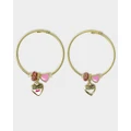 Pink Poppy - Mother and Me Charm Bracelet Set - Novelty Gifts (Gold) Mother and Me Charm Bracelet Set