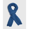 Oxford - Eric Knit Scarf - Scarves & Gloves (Blue Medium) Eric Knit Scarf