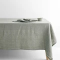 Aura Home - Vintage Linen Tablecloth - Home (Grey) Vintage Linen Tablecloth