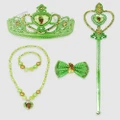 Disney Princess by Pink Poppy - Disney Princess Tiana Dress Up Accessories Bundle - Jewellery (Green) Disney Princess Tiana Dress Up Accessories Bundle
