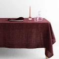 Aura Home - Vintage Linen Tablecloth - Home (Pink) Vintage Linen Tablecloth