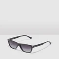 Hawkers Co - Pierre Gasly One LS Black Sunglasses for Men and Women UV400 - Square (Black) Pierre Gasly One LS Black Sunglasses for Men and Women UV400
